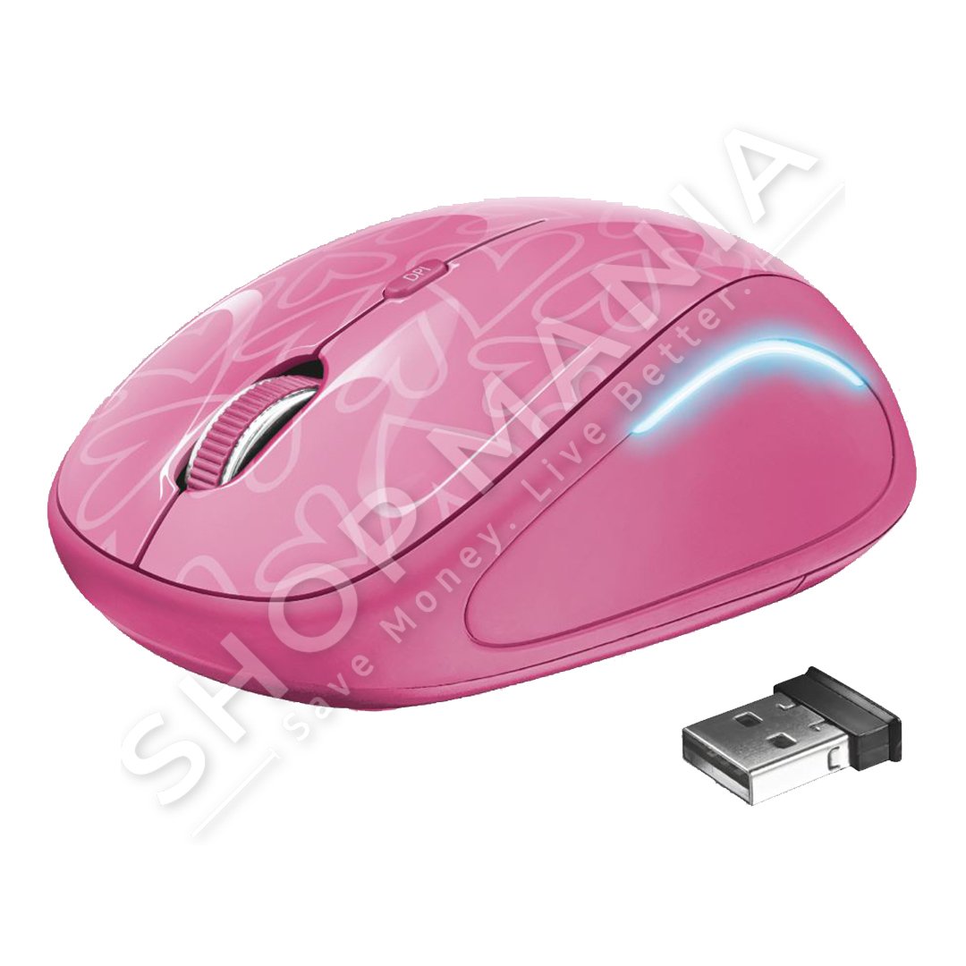 TRUST - MOUSE WIRELESS ROZE "YVI FX"