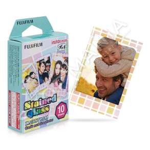 FUJIFILM - FILM ME NGJYRA 10COPE "COLORFILM INSTAX MINI STAINED GLASS" - 4547410197020