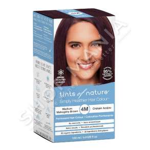 TINTS OF NATURE - BOJE FLOKESH "4M MEDIUM MAHOGANY BROWN - 130ML" - 704326101204