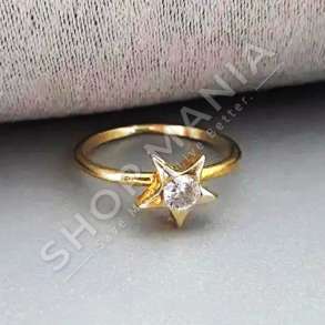 UNAZE ARGJEND ME GUR ZIRKON GOLD "DIZAJN YLLI"