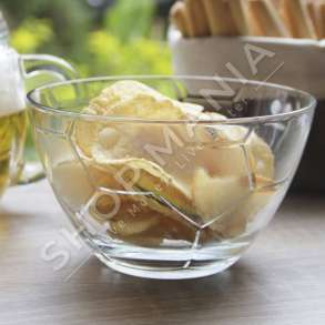 BORGONOVO - TAS QELQI 14CM/0.7L "GLASS BOWL FOOTBALL PATTERN" - 8002713127250