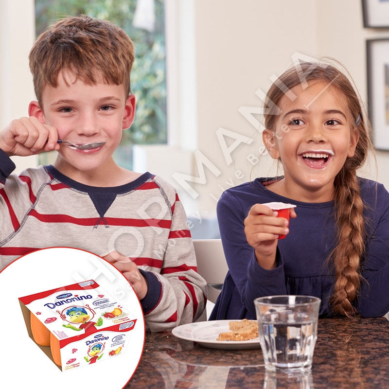 DANONE/DANONINO - KOS ME KAJSI & LULESHTRYDHE - 4 x 50G