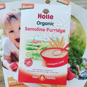 HOLLE - KREM/PURE ME MIELL GRURI "SEMOLINA - ORGANIC" - 250G, +6 MUAJ