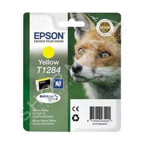 EPSON - KARTUÇË ME BOJË NGJYRË E VERDHË C13T12844011 T1284 RRETH 225 FAQE 3.5ML