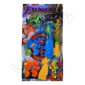 SET 3 PISTOLETA LODER +3VJEC "AVENGERS WINNER GAME SHOOTING"