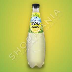 SAN BENEDETTO - PIJE FRESKUESE E GAZUAR ME LIMON & PA SHEQER "LIMONE ZERO" - 750ML
