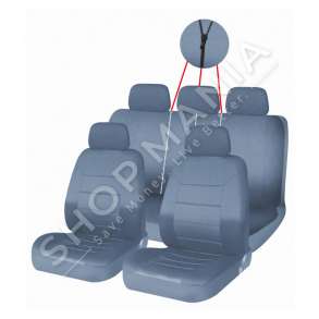 SET VESHJE SEDILJE GRI "LEATHER LOOK" BN-1528