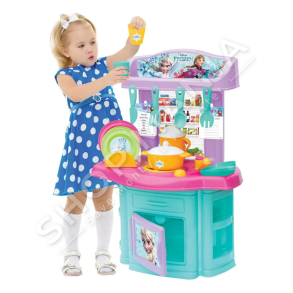 DEDE - SET KUZHINE ME 16 AKSESORE GATIMI +3VJEC "DISNEY FROZEN II CHEF KITCHEN SET" - 8693830035650