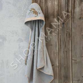 PESHQIR PER BEBE 100% PAMBUK "SLEEPY PANTHER" (0-12M) - 75X75CM