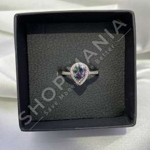 UNAZE ARGJEND ME GUR ZIRKONI LEJLA "FORME PIKE LOTI'' - KL-215