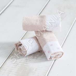 SET ME 3 PESHQIRE PER BEBE "SWEET PEA" - 3X30X30CM