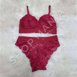 SET INTIMO VISHNJE ME LULE ME DANTELLE - IVI-041