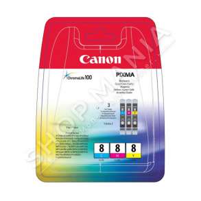 CANON - MULTIPACK NGJYRË E KALTËR/NGJYRË MAGENTA/NGJYRË E VERDHË CLI-8MULTI 0621B029 CLI-8C + CLI-8M + CLI-8Y A 13,0ML