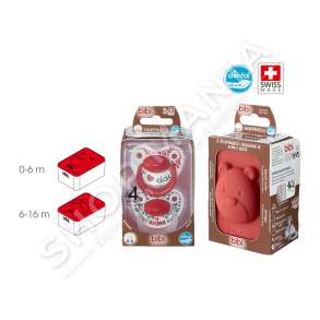 BIBI - BIBERON FALLCO SILIKONI DENTAL "I LOVE DAD/BEST MUM EVER - DUO PREMIUM" 0-6 MUAJSH