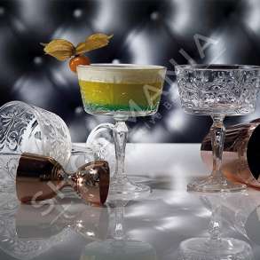 RCR - GOTE SHAMPANJE ME DEKOR "TATTOO" - 270ML, 6 COPE