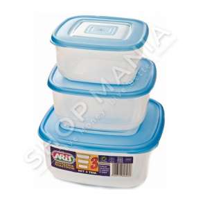 HOMESTYLE - SET 3 TASA KATROR PER RUAJTJEN E USHQIMIT