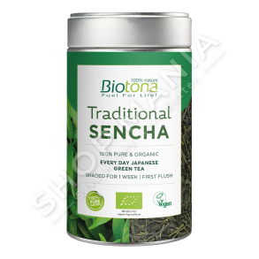 BIOTONA - CAJ JESHIL 100% I PASTER & ORGANIK 80G "TRADITIONAL SENCHA"