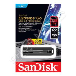 SANDISK - USB 128GB "USB 128GB SANDISK EXTREME GO USB 3.0 FLASH DRIVE [15217]" - 619659152178