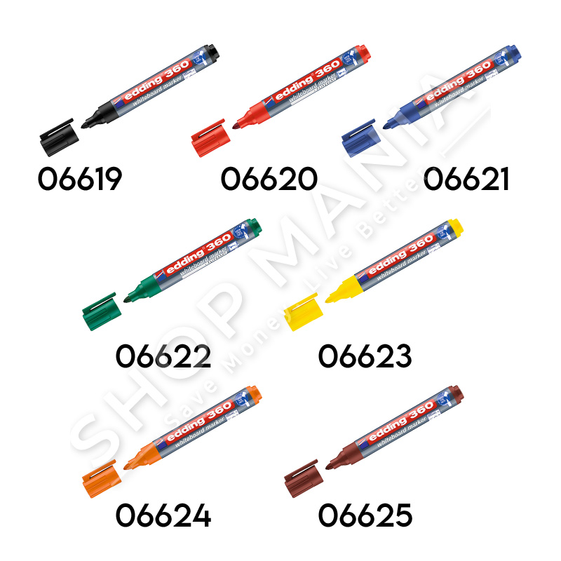 EDDING - E-360 "CAP OFF" MARKER I TABELES SE BARDHE - DISA NGJYRA