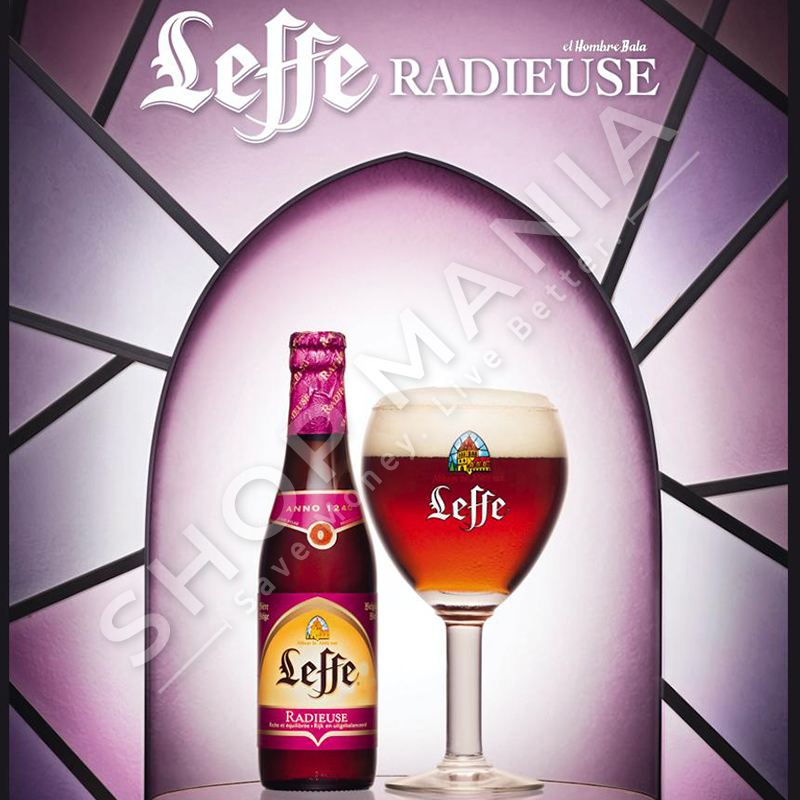 LEFFE RADIEUSE - BIRRE E KUQE - 330ML, 8.2% VOL.