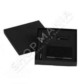 PROMOBOX - SET DHURATE (STILOLAPS, MBAJTESE CELESASH, MBAJTESE KARTEVIZITASH) "BUSINESS"