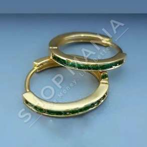 VATHE ARGJENDI TE LARE NE FLORI ME GUR ZIRKONI JESHIL - DHA-BL3.2-121