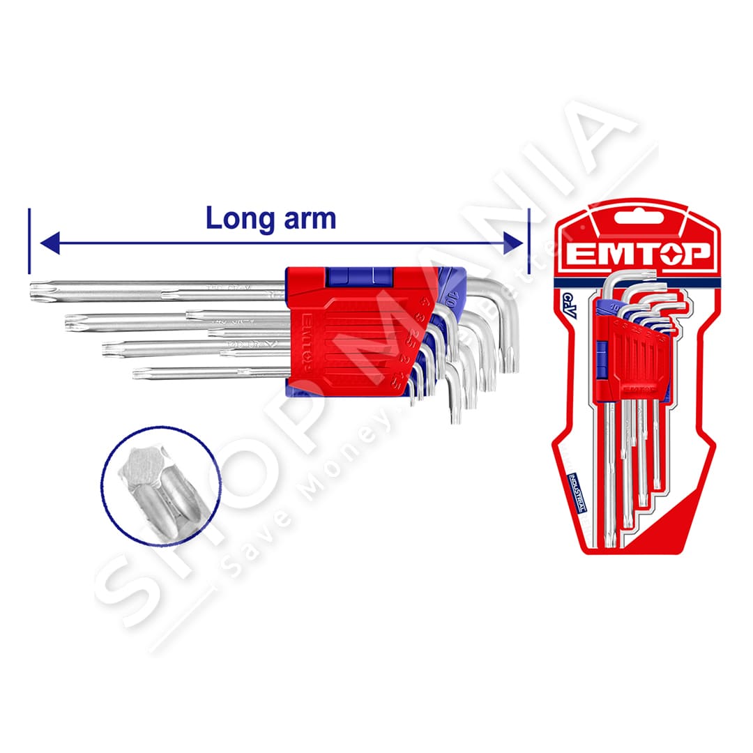 EMTOP - SET 9 CELESA HEKZAGONAL T10-T50 - EHKY3091