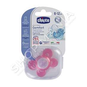 CHICCO - BIBERON FALLCO SILIKONI ME KUTI MBAJTESE "PHYSIO COMFORT" - 1 COPE, 6-12 MUAJSH