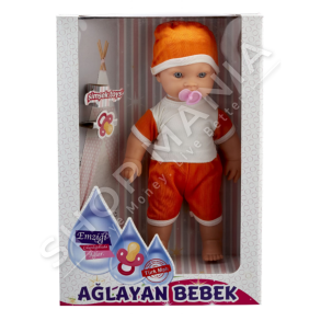 SIMSEK TOYS - KUKULLA BEBE ME BIBERON +18MUAJSH "CRYING NUTS BABY" - 8680215985440