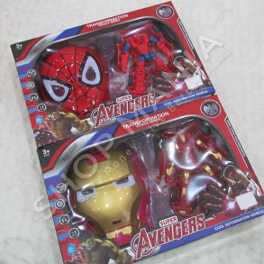 MAKINE QE TRANSFORMOHET NE ROBOT & MASKE +3 VJEC "TRANSFORMATION VEHICLE SERIES SUPER AVENGERS" - 674010132664