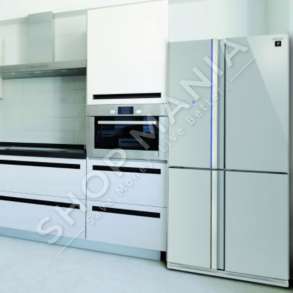 SHARP - FRIGORIFER SIDE BY SIDE 600L /A+) ME AJER - SJFS810VSL