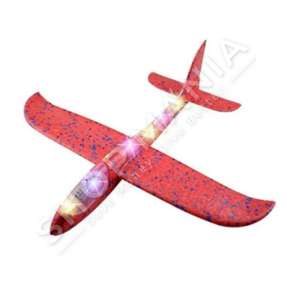 COMIC AND ONLINE GAMES - AEROPLAN LODER I KUQ ME DRITE 48CM "HAND THROWING AIRPLANE TOY RED WITH LIGHT" - 8605042601479