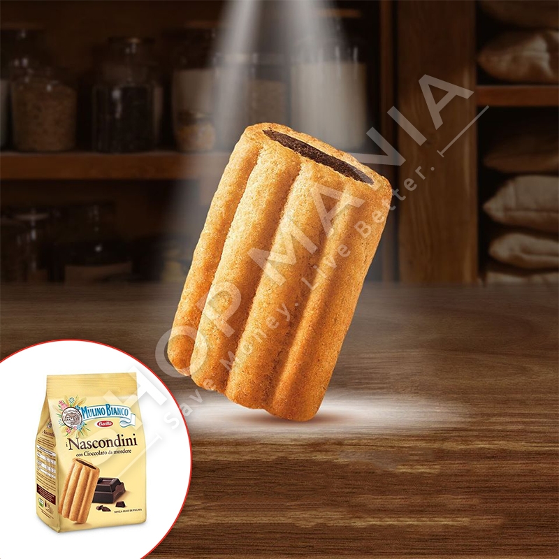 BARILLA/MULINO BIANCO - BISKOTA ME MBUSHJE COKOLLATE "NASCODINI" - 330G