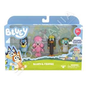 MOOSE - BLUEY & MIQTE E TIJ +3VJEC "FIGURE BLUEY FRIENDS 4 PACK" - 630996130148