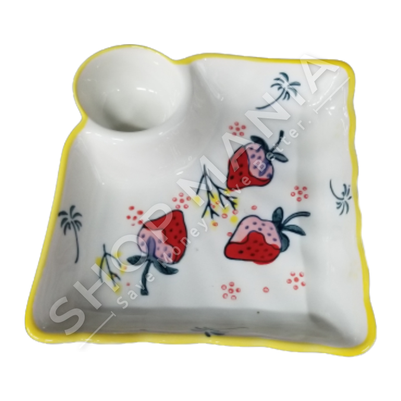 PJATANCE PORCELANI ME ENE PER SALCEN "DEKOR LULESHTRYDHE"