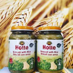 HOLLE - PURE ME BROKOLI & ORIZ "TE HOMOGJENIZUARA - ORGANIC" - 190G, +4 MUAJ