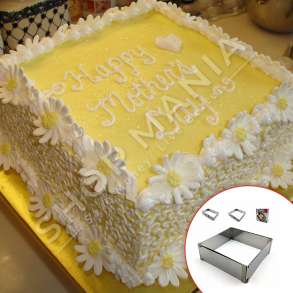 HOMESTYLE - FORME KATRORE PER EMBELSIRA INOKSI E LEVIZSHME - 16X16CM