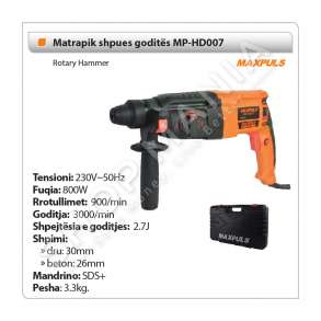 MAXPULS - MATRAPIK 26MM (RGH9002) 800 W