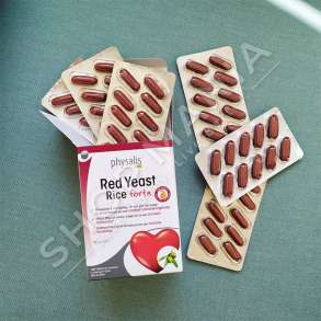 PHYSALIS - SUPLEMENT QE NDIHMON NE REDUKTIMIN E KOLESTEROLIT NE GJAK & MIRE-FUNKSIONIMIN E ZEMRES "RED YEAST RICE FORTE" - 60 KAPSULA