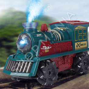 JZL - TREN PER FEMIJE ME TELEKOMANDE & BATERI +6VJEC "R/C CAR RETRO STUNT TRAIN WIRELESS RC SPRAY CAR DRIFT REMOTE CONTROL TRAIN WITH SOUND AND LIGHT"