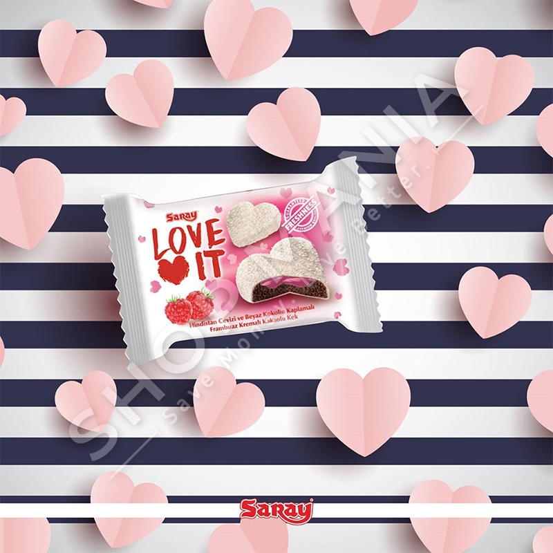 SARAY - MINI KEK ME ARRE KOKOSI & MJEDER "LOVE IT"  - 45G