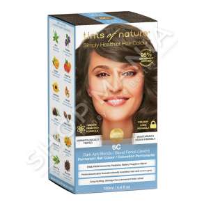 TINTS OF NATURE - BOJE FLOKESH "6C DARK ASH BLONDE - 130ML" - 704326101600