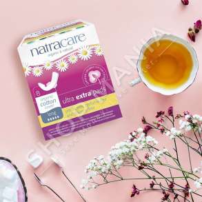 NATRACARE - PECETA HIGJIENIKE MUJORE ME PAMBUK ORGANIK "ULTRA EXTRA - LONG" - 8 COPE
