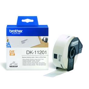 BROTHER - BLABEL NCDK11201 WHITE 29MMX90MM 400PSC FOR BROTHER P-TOUCH QL1000 1050 1060