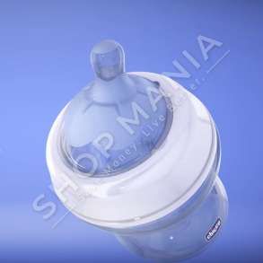 CHICCO - BIBERON SILIKONI "NATURAL FEELING" - 1 COPE, +0 MUAJ