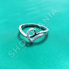 UNAZE ARGJENDI ME GUR ZIRKONI "DIZAJN ZEMER"