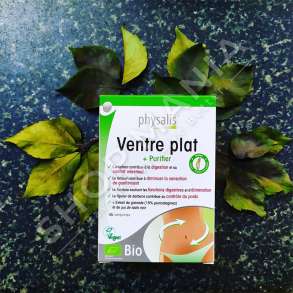 PHYSALIS - SUPLEMENT QE NDIHMON NE MIRE-FUKSIONIMIN E TRAKTIT TRETES & ELEMINIMIN E GAZRAVE "FLAT BELLY" - 45 TABLETA