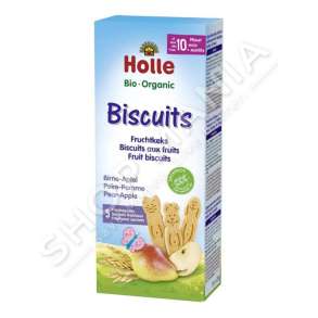 HOLLE - BISKOTA ME SHIJE MOLLE DHE DARDHE 125G/+10MUAJSH "FRUIT BISCUITS PEAR-APPLE" - 7640161875876