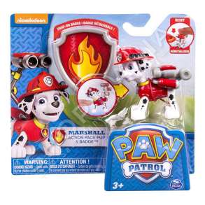 SPIN MASTER - PAW PATROL MARSHALL I ARMATOSUR +3VJEC "SET PAW PATROL ACTION PACK PUP & BADGE" - 778988064429