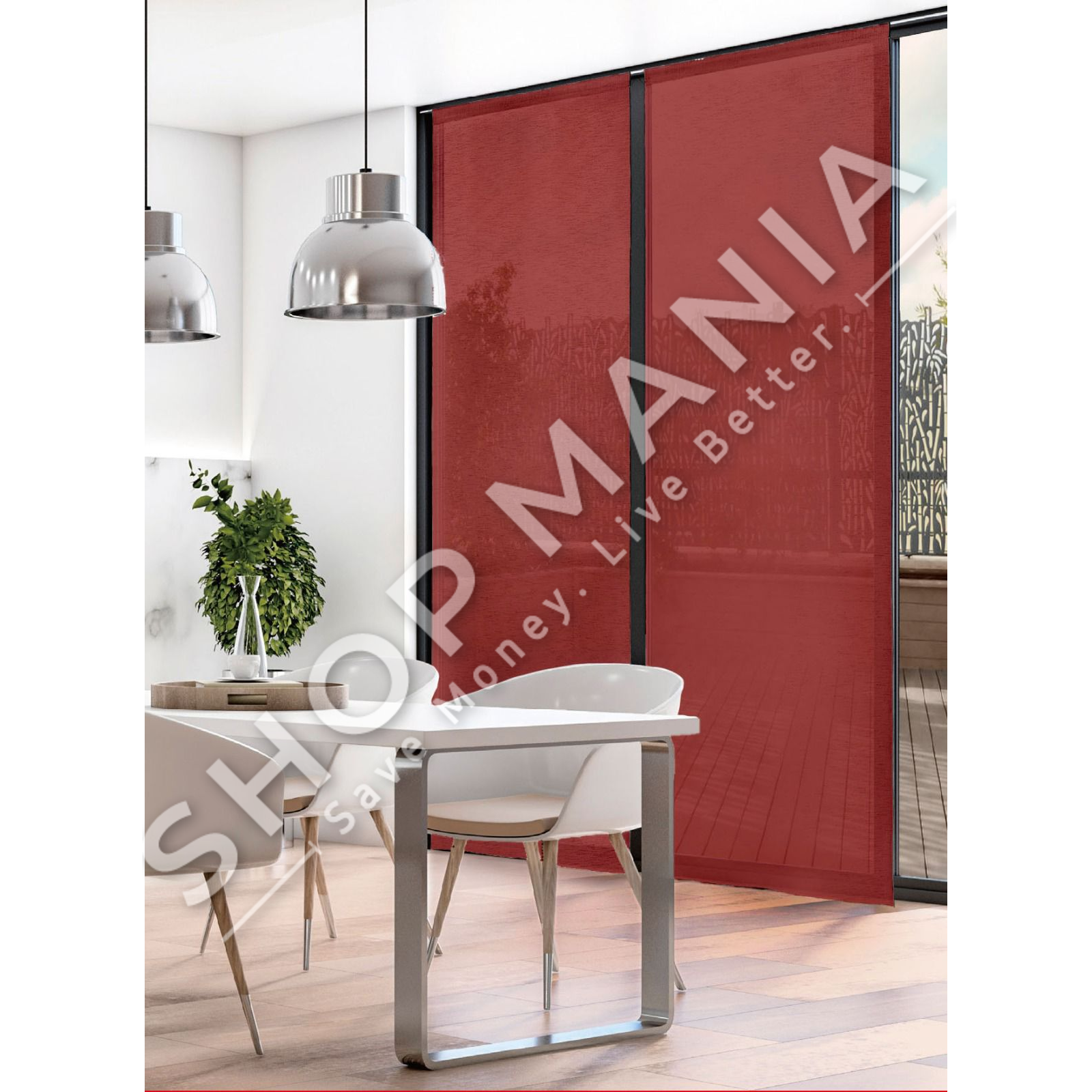 SET 2 PERDE 60X150CM "VISHNJE" - 8023788039927